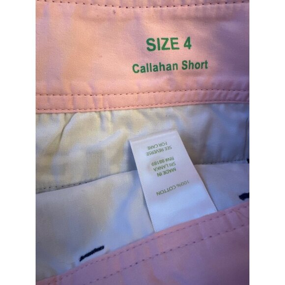 Lilly Pulitzer Womens Callahan Zebra Print Cotton Shorts Size 4 Blue & White - Picture 3 of 6